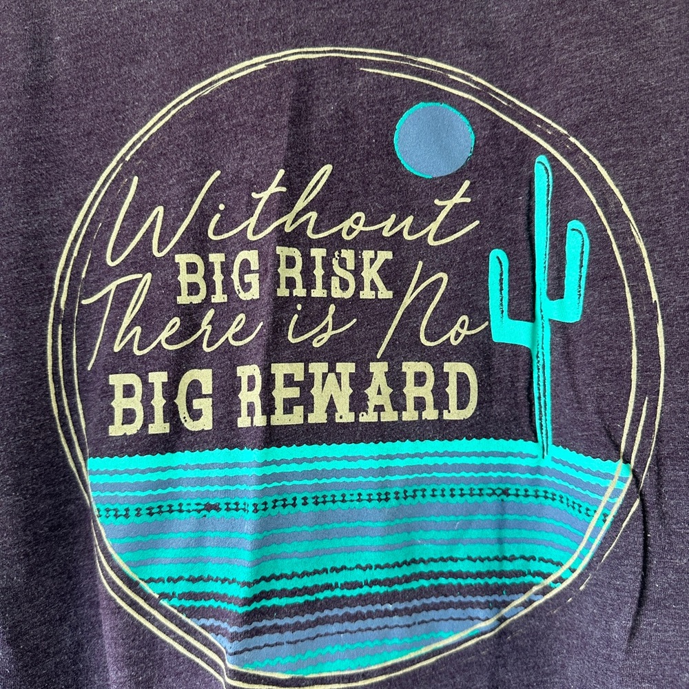 💚Crazy Train Purple Graphic Tee - Picture 2 of 4